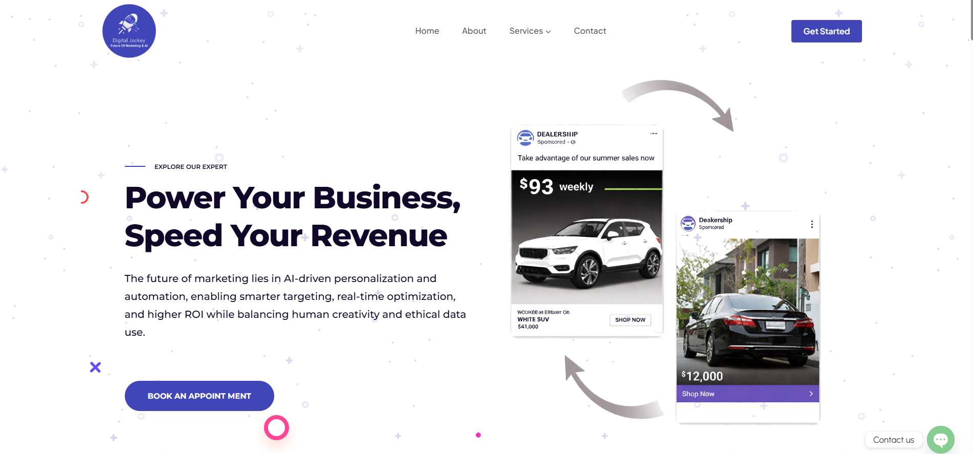 Digital Jockey Platform Mockup